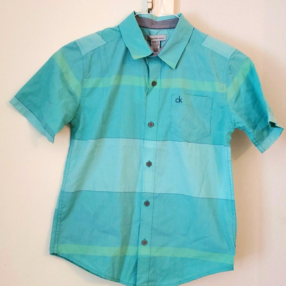 Calvin Klein Boys Button-Down Shirt L